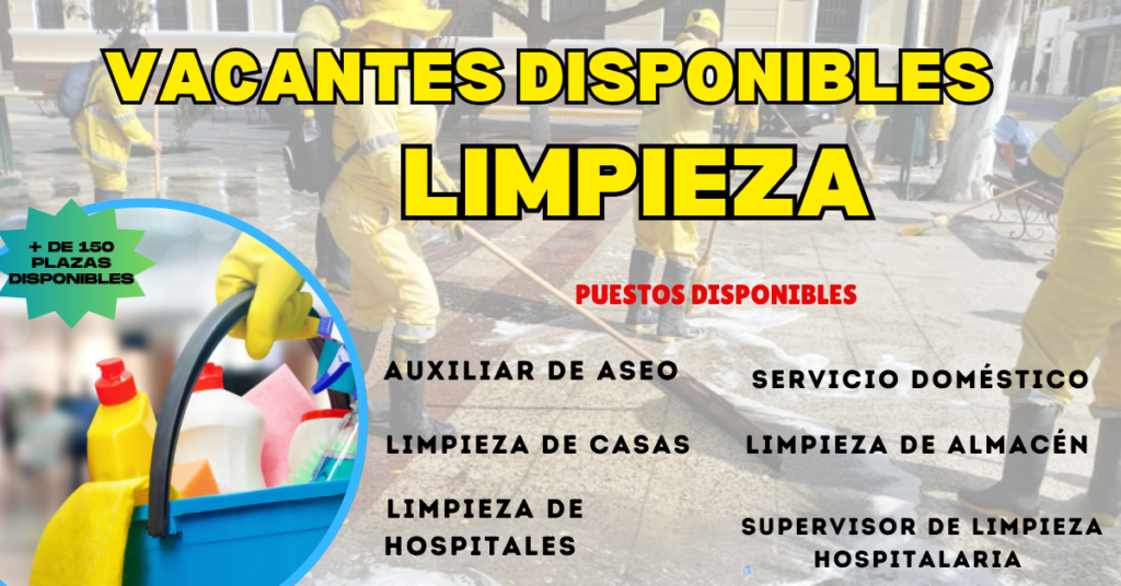 Vacantes Disponibles en Limpieza