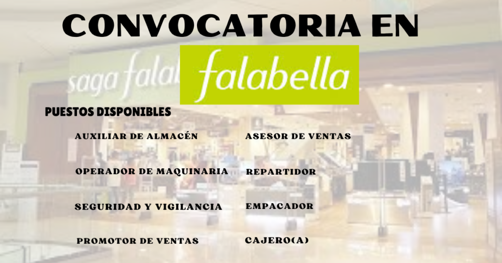 Convocatoria En SagaFalabella
